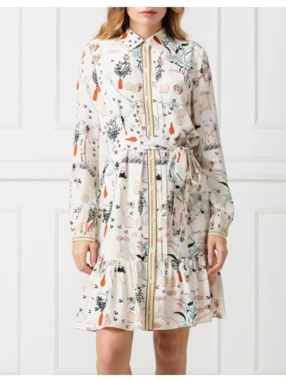 Tory Burch Cora Printed Silk Dress
